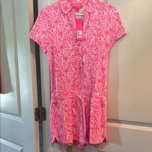Lilly Pulitzer Pink and White Floral Dress